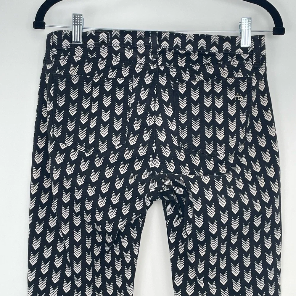 Rag & Bone Women's Black & White New Arrow Print Legging Size 27 - Picture 9 of 10